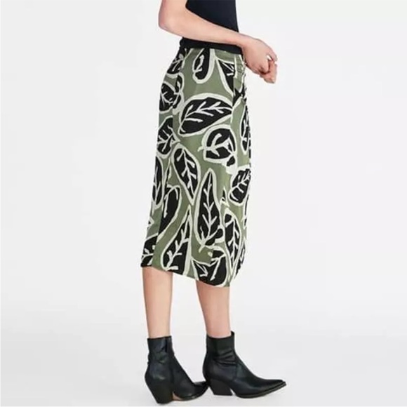 ZARA Wrap Pareo Midi Skirt S - Picture 2 of 9